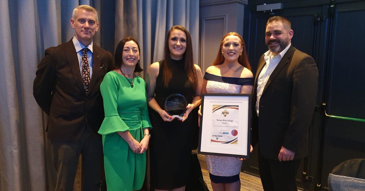 Verus Metrology Win Best Technology Company of the Year at the Sligo Business Awards 2019